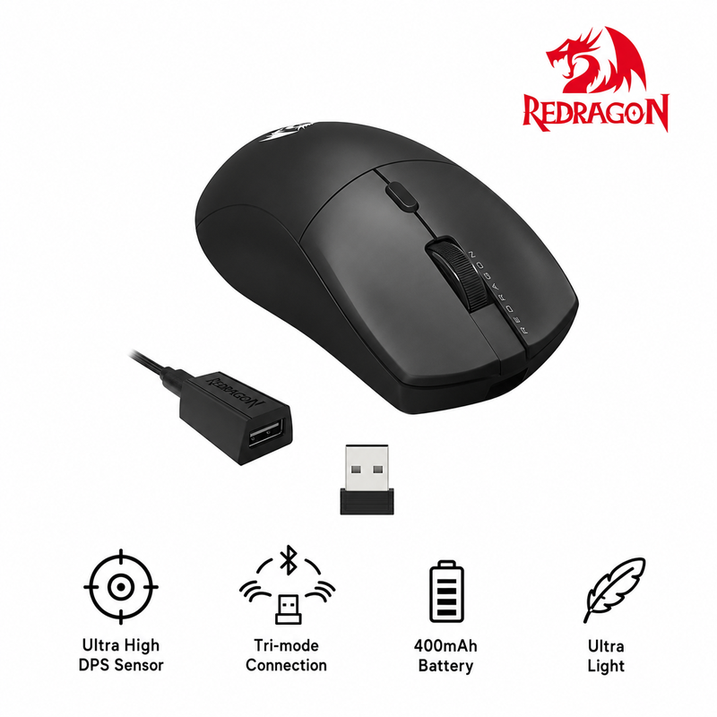 Redragon Sparda Wireless Mouse Black (M919-ULT)