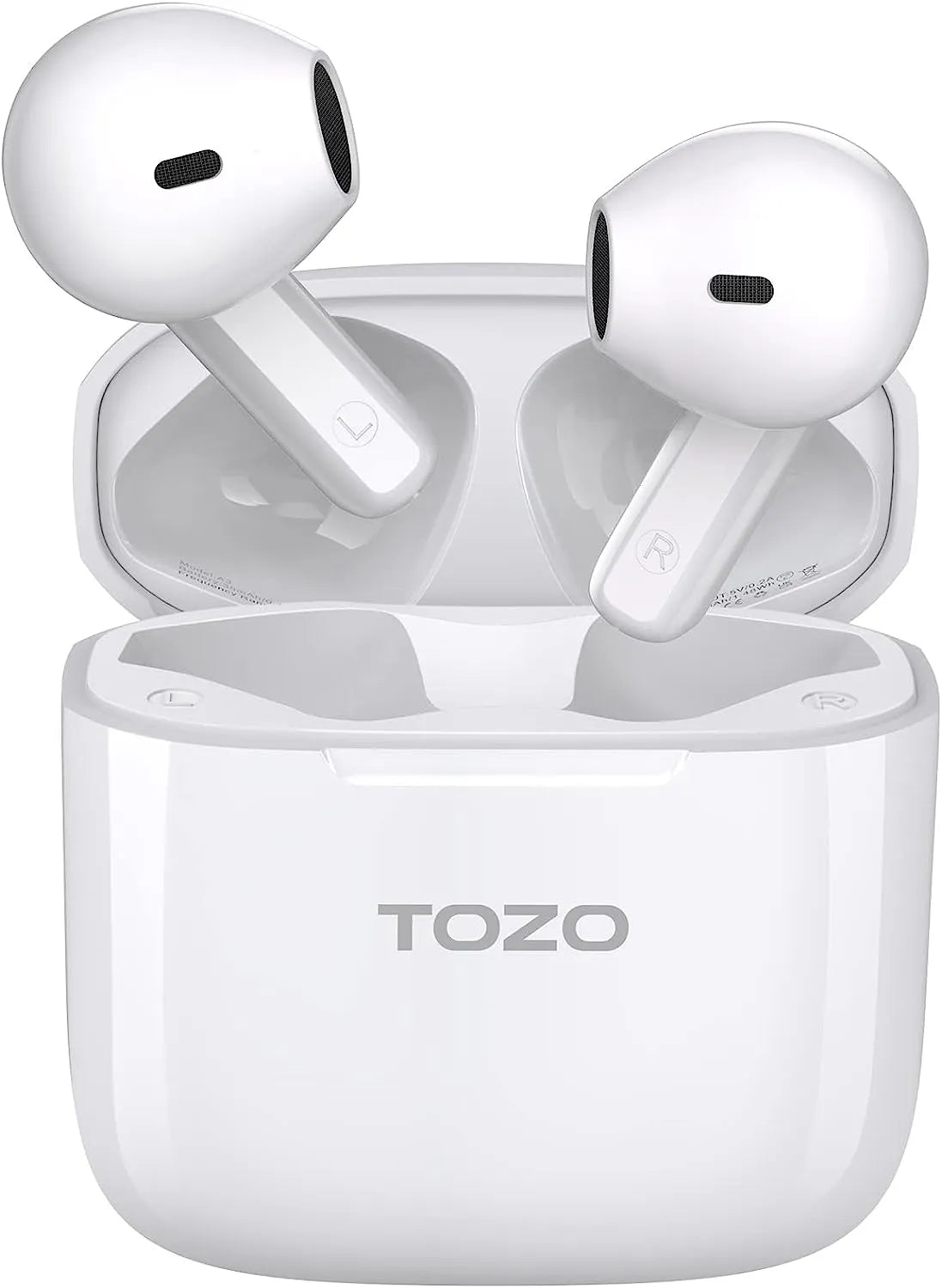 TOZO A3 Pro TWS Earbuds 5.3 BT 22HR Playtime Type C Charging Lightweight DSP Noise Cancel White