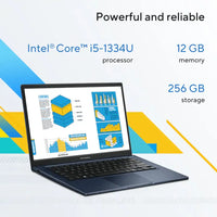 ASUS Vivobook 14" FHD Intel Core i5-1334U 12GB RAM / 256GB SSD Intel UHD Graphics Windows 11 Home Quiet Blue (X1404VAI512256)