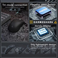 Darmoshark M3 Pro Max Lightweight Tri-Mode Wireless 8K Esports Gaming Mouse