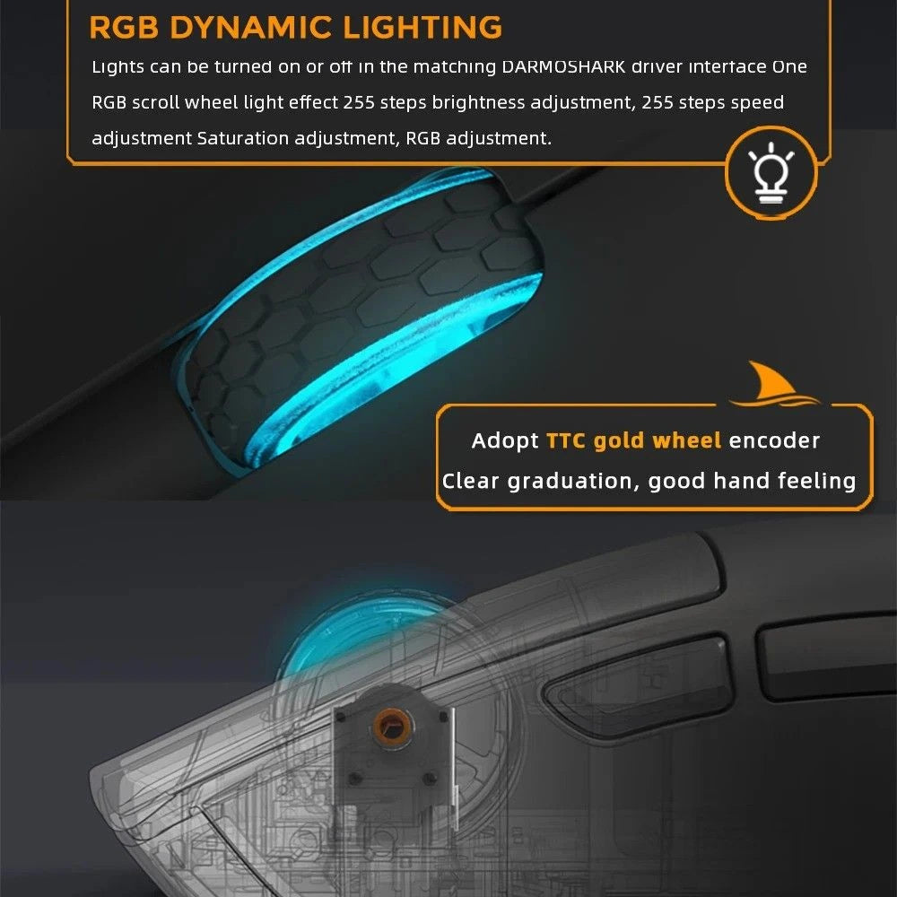 Darmoshark M3 Pro Kiran Ultra Light Tri-Mode Gaming Mouse