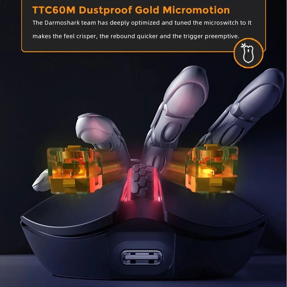 Darmoshark M3 Pro Kiran Ultra Light Tri-Mode Gaming Mouse