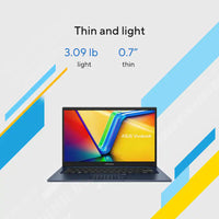 ASUS Vivobook 14" FHD Intel Core i3-1315U 8GB RAM / 128GB SSD, Win 11 Home in S Mode Quiet Blue