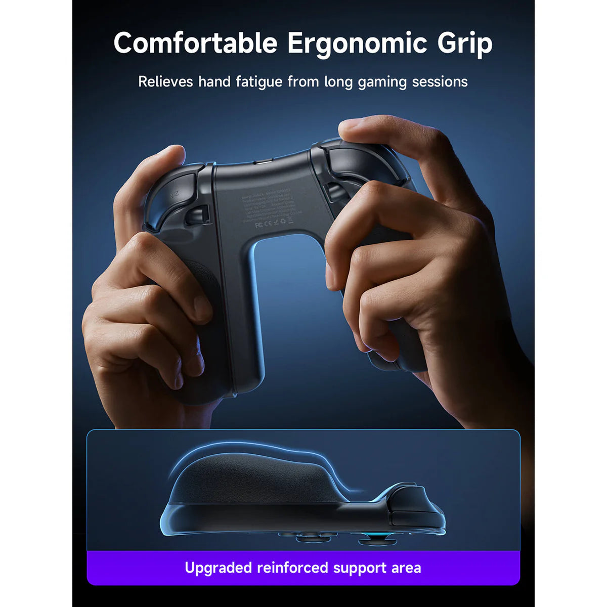 JSAUX JoyVerse Dual Grip for Nintendo Switch 2 Joy-Con (Black) GP0401