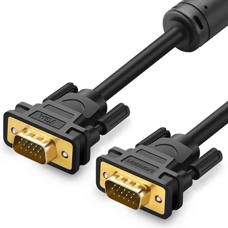 UGREEN VGA Male To Male Cable 1.5m (Black) (VG101/11630)