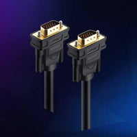 UGREEN VGA Male To Male Cable 1.5m (Black) (VG101/11630)