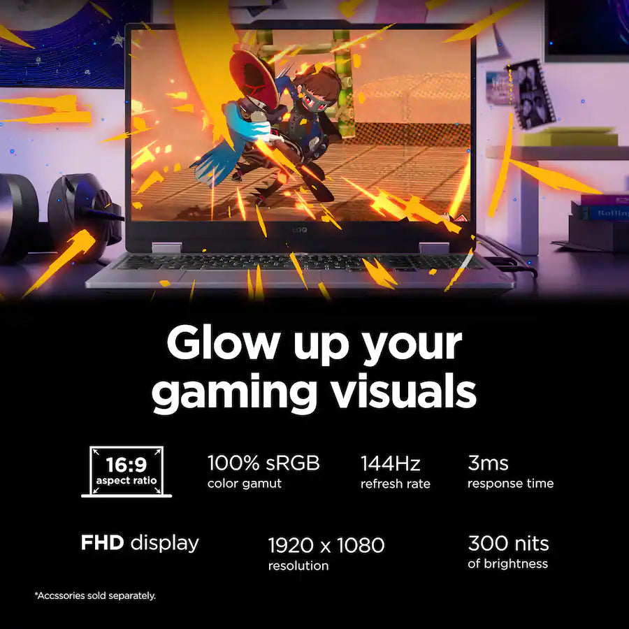 Lenovo LOQ 15.6" FHD Gaming Laptop Intel Core i7-13650HX 16GB DDR5 RAM / 512GB SSD NVIDIA GeForce RTX 5060 Win 11 Luna Grey