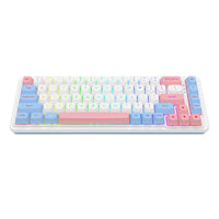 Redragon K709WBP RGB Nova Pro 81 Keys 75% Hot-Swappable Gasket-Mounted Wireless Mechanical Gaming Keyboard (Wonder Pink & Blue)