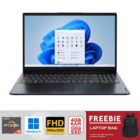 Lenovo IdeaPad 1 15.6" FHD AMD Ryzen 3-7320U 4GB /128GB SSD AMD Radeon 610M Win 11 - Abyss Blue