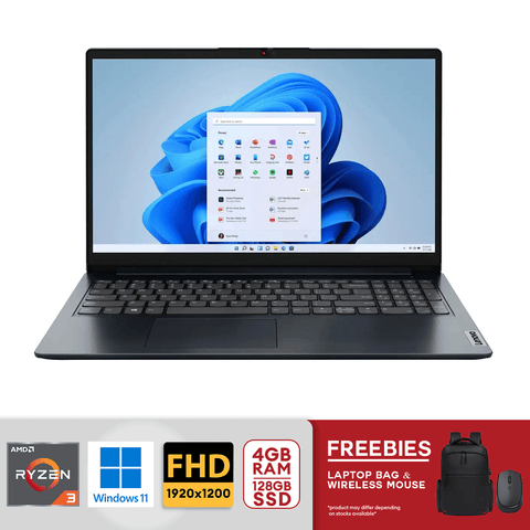 Lenovo IdeaPad 1 15.6" FHD AMD Ryzen 3-7320U 4GB /128GB SSD AMD Radeon 610M Win 11 - Abyss Blue