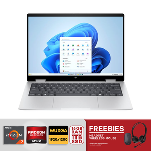 HP Envy 2n1 14" WUXGA Touch-Screen AMD Ryzen 7-8000 16GB/1TB SSD 14-fa0023dx Glacier Silver