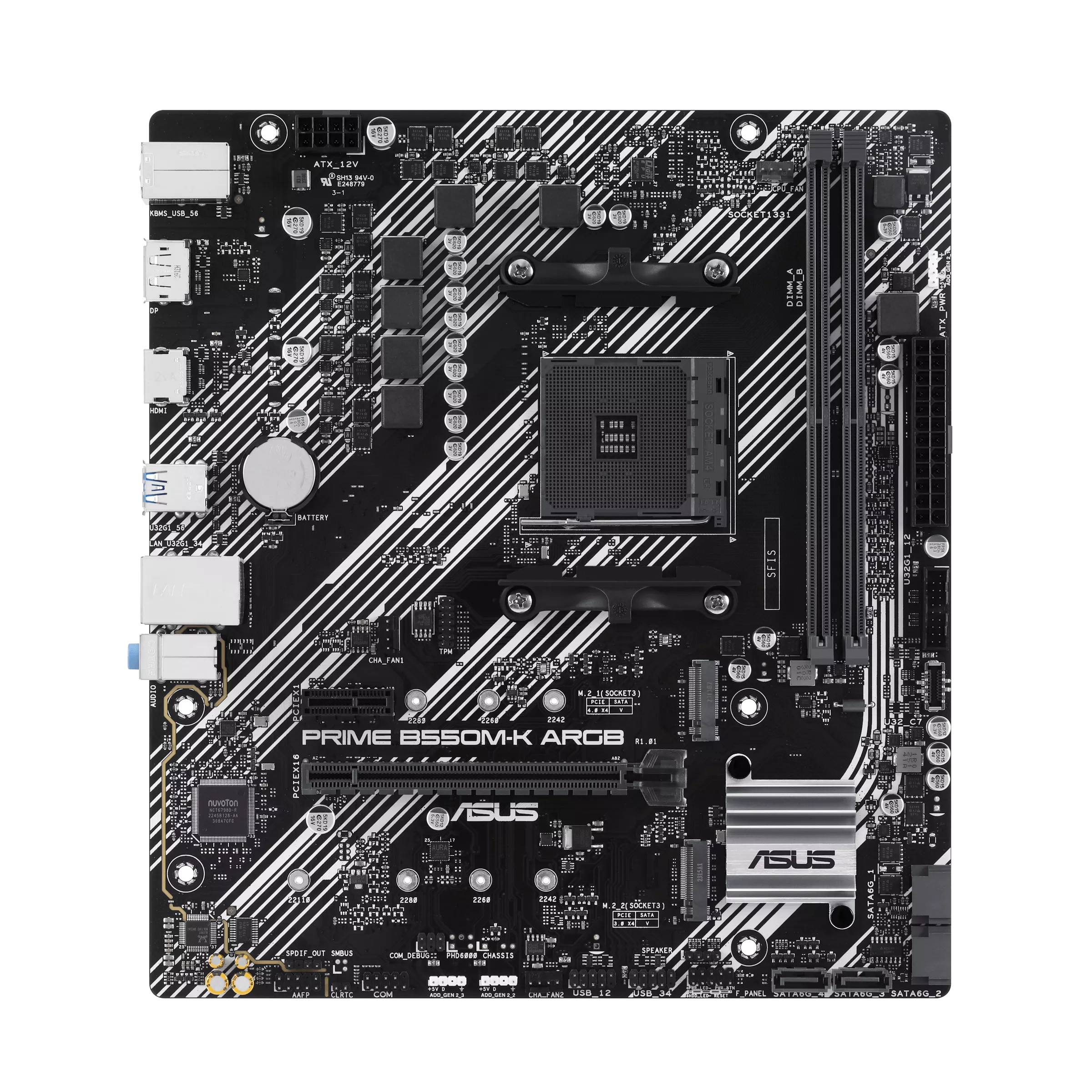 ASUS PRIME B550M-K ARGB AM4 Motherboard