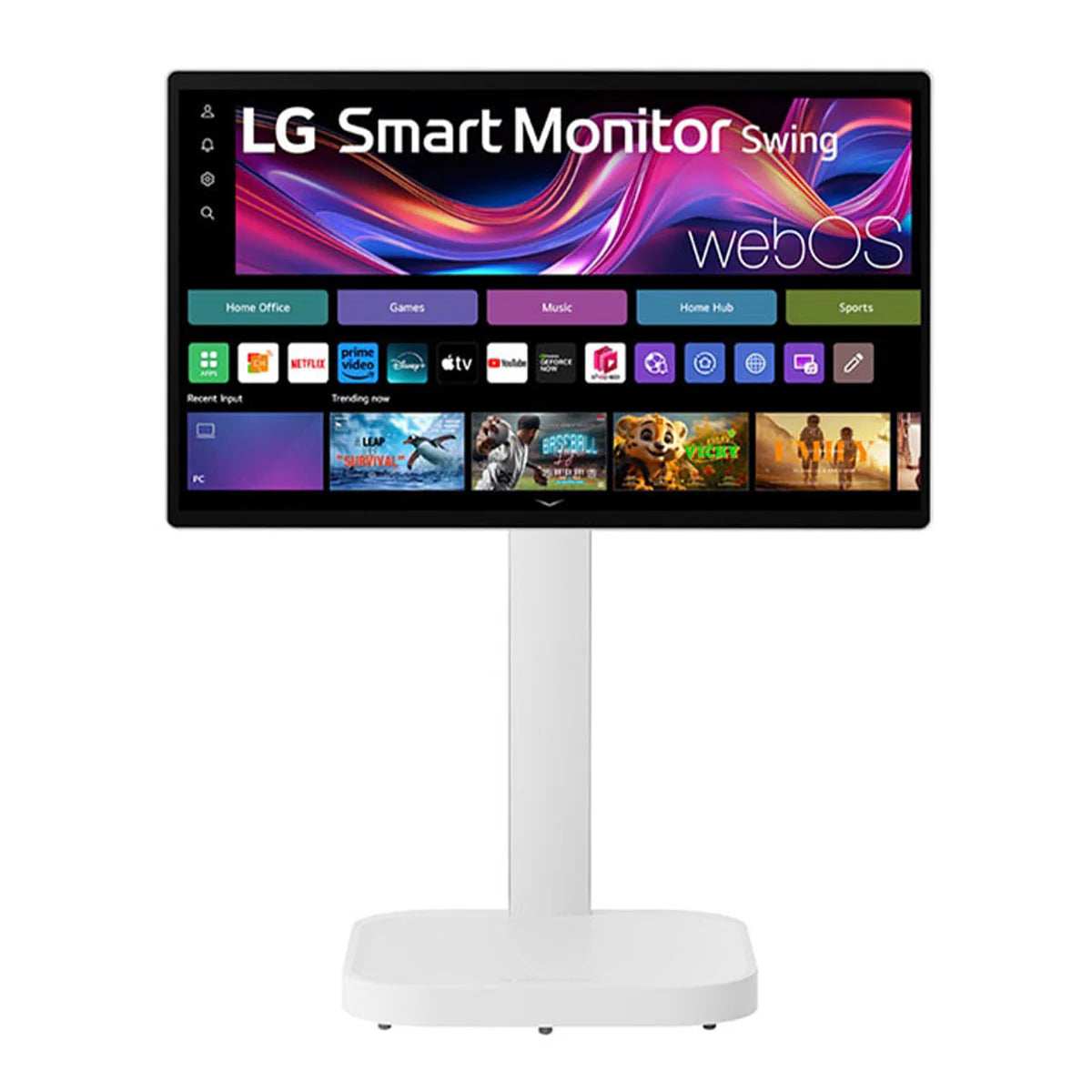 LG 32U889SA-W 31.5" 4K UHD (3840x2160) 60Hz 5ms GTG IPS Smart Monitor Swing