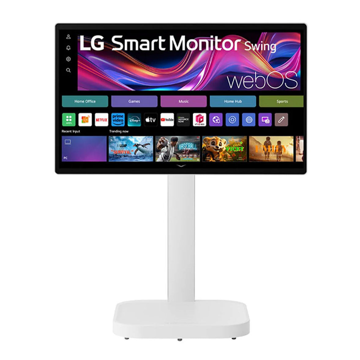 LG 32U889SA-W 31.5" 4K UHD (3840x2160) 60Hz 5ms GTG IPS Smart Monitor Swing
