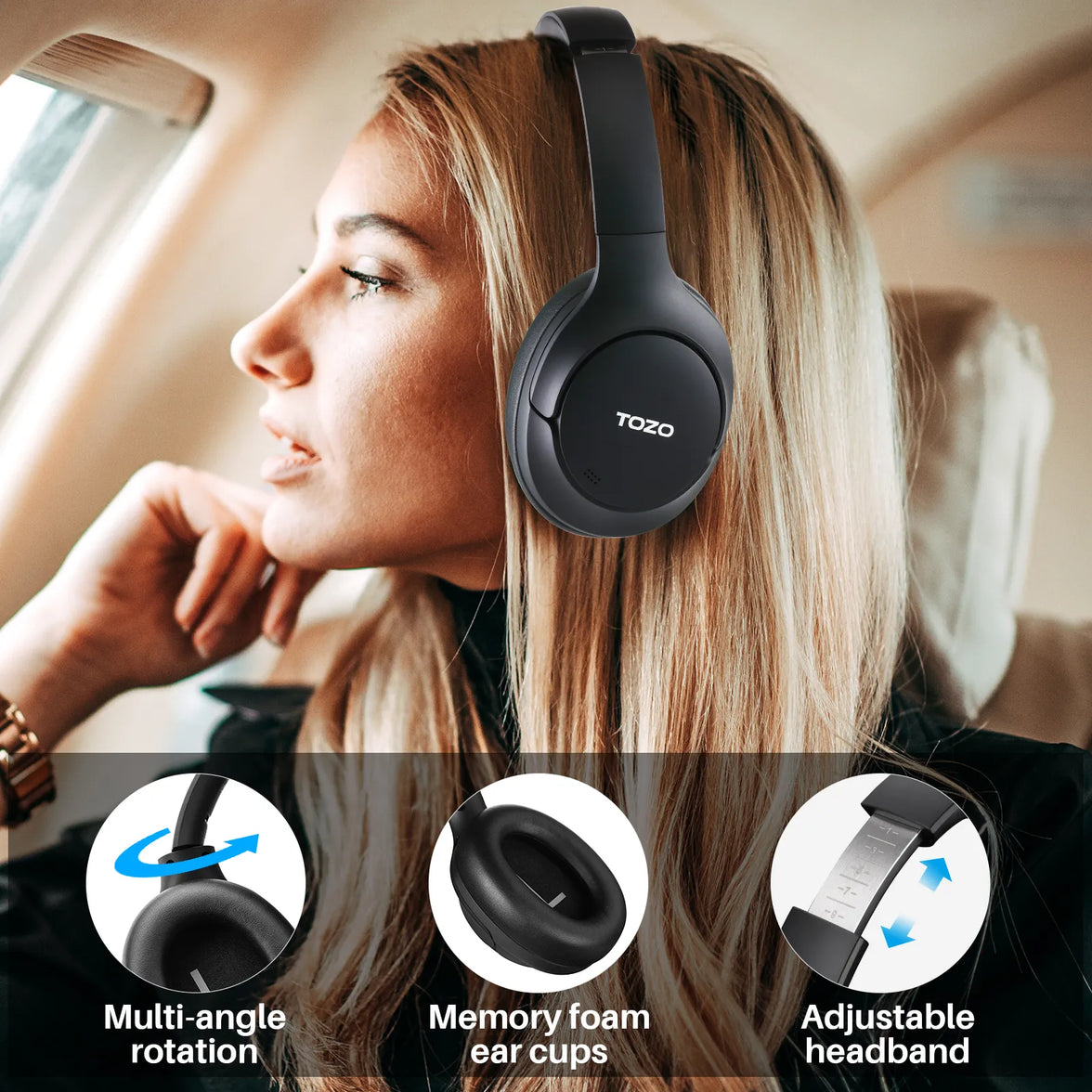 TOZO Headphones H10