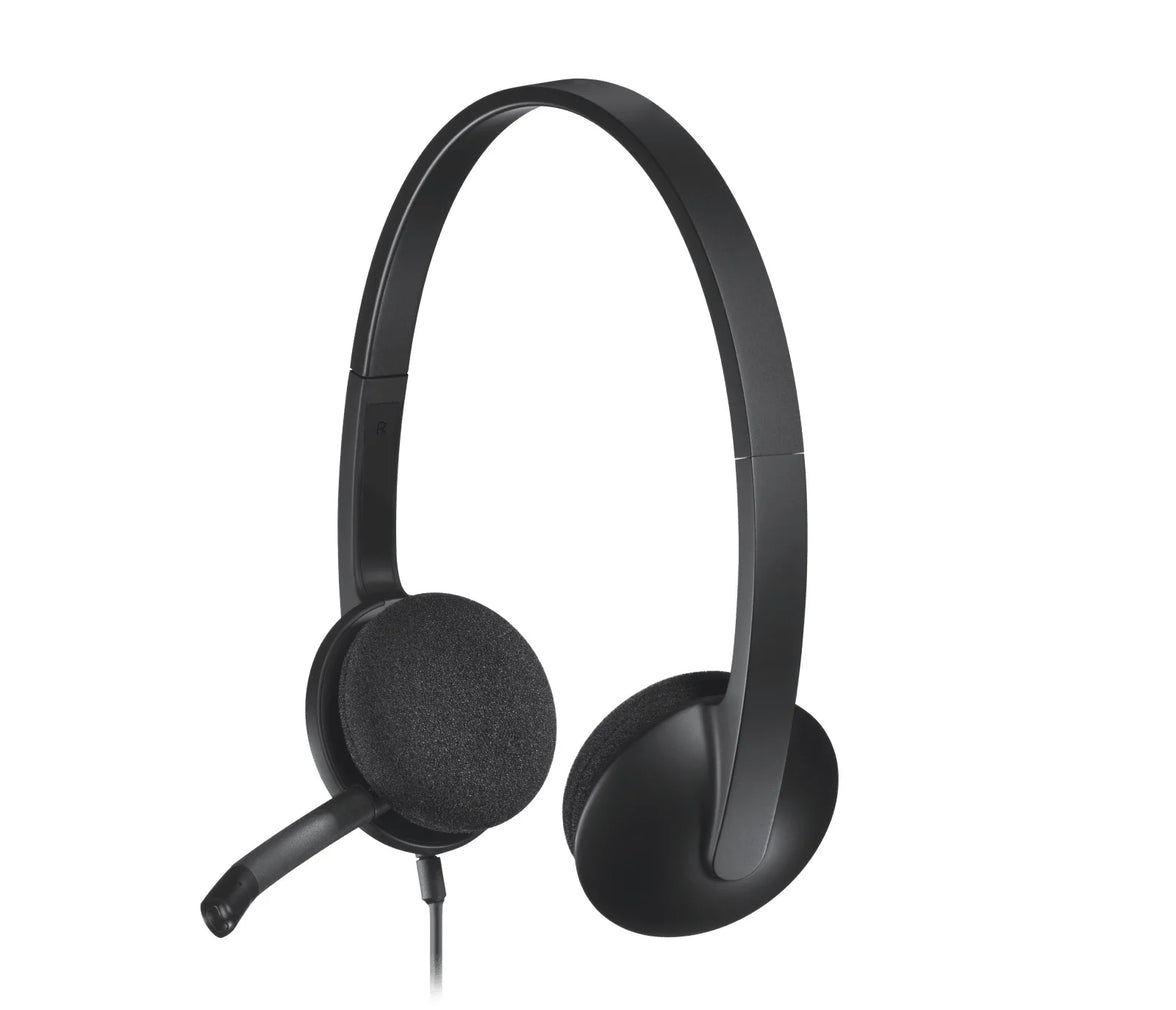 Logitech H340 USB Wired Headset Black