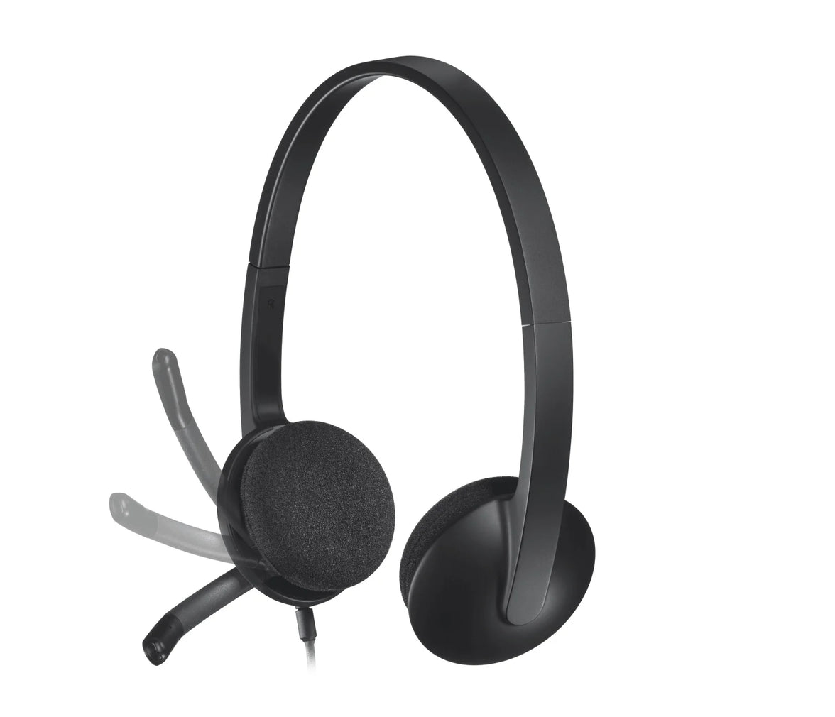 Logitech H340 USB Wired Headset Black