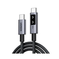 UGREEN USB Type C 2.0 Male To Type C 2.0 Male Robot 5A Data Cable 2M Black (L509/35512)