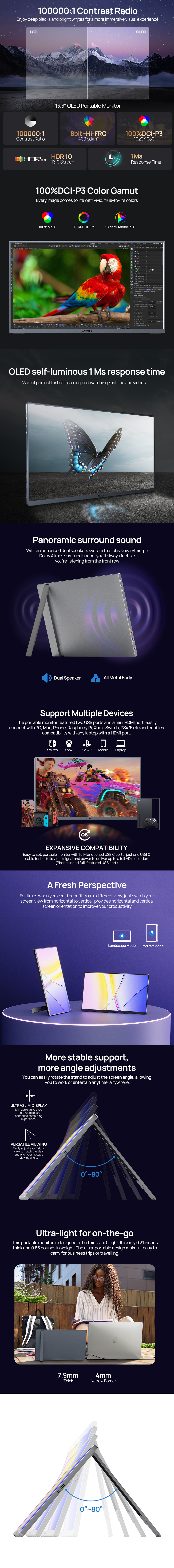 [PRE-ORDER] ARZOPA A3C Pro Portable Monitor