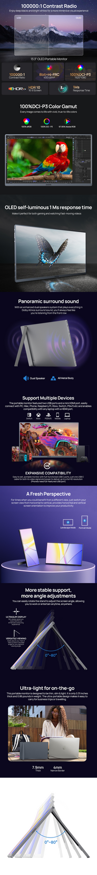 [PRE-ORDER] ARZOPA A3C Pro Portable Monitor