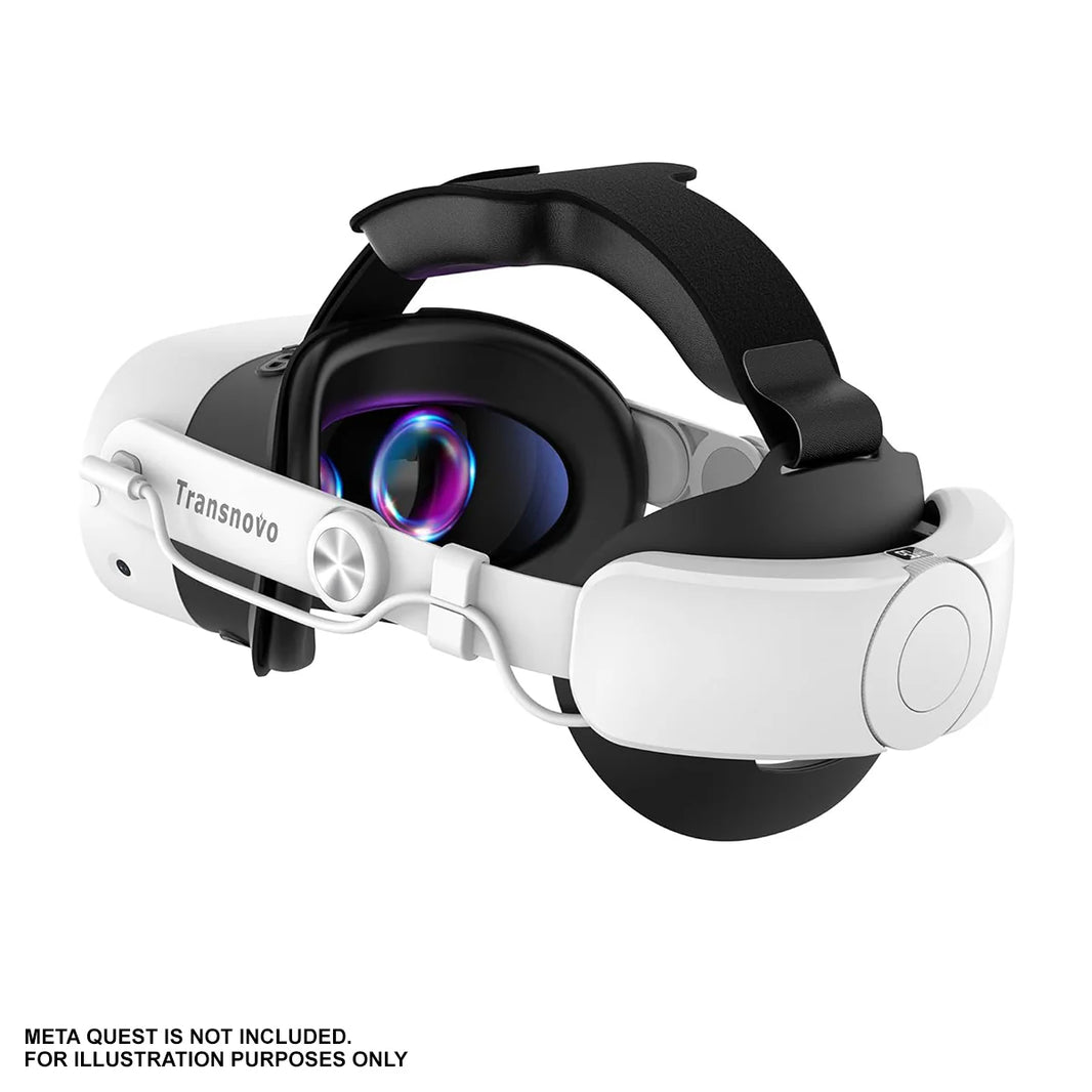 Transnovo VR Head Strap with 10000 mAh Battery for Meta Quest 3S White