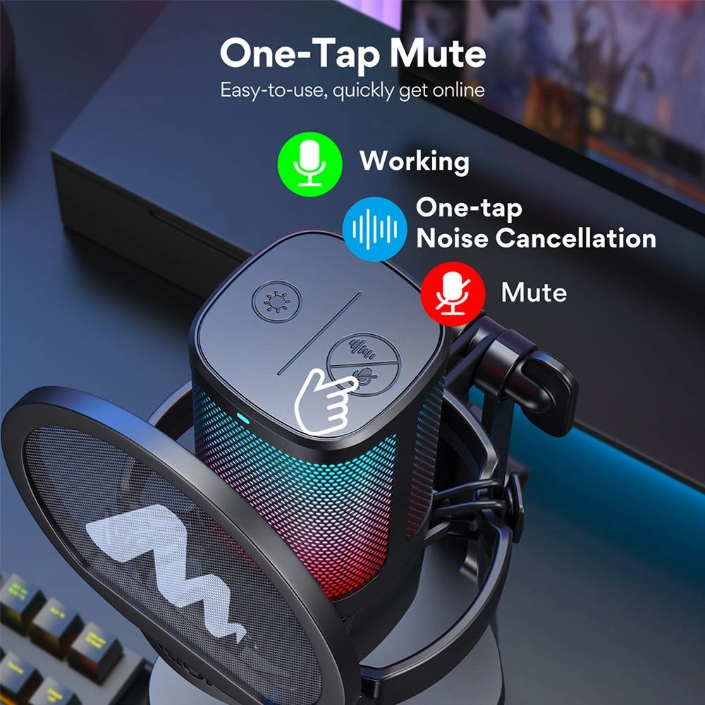 Maono DGM20G USB Gaming RGB Microphone