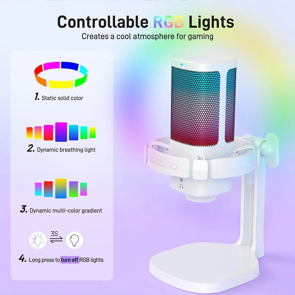Maono DGM20G USB Gaming RGB Microphone