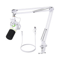Maono PD200XS USB Dynamic Microphone Podcast/Gaming/Streaming Microphone White