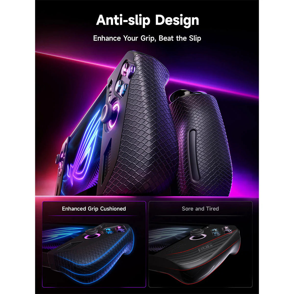 JSAUX Silicone Grip for ROG XBox Ally X Black PC0113