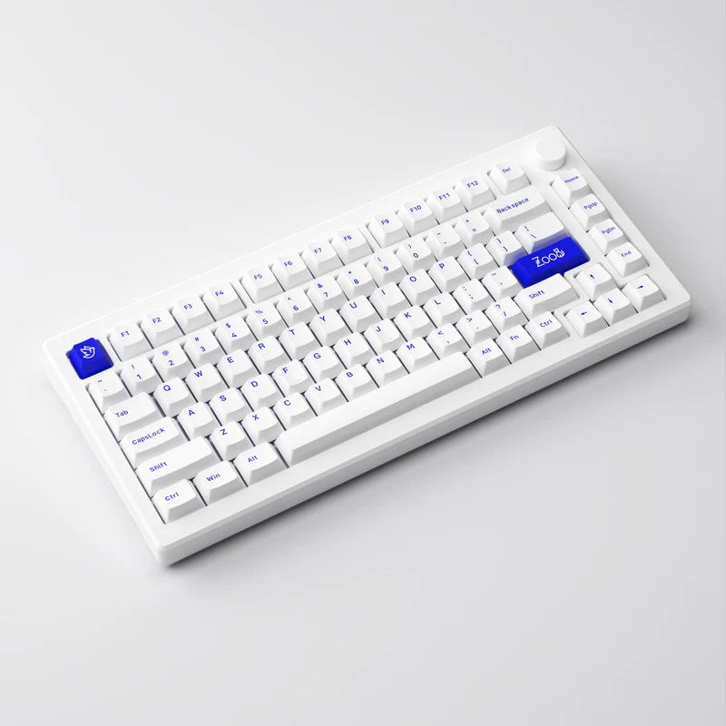 Akko MOD 007B PC Blue White Multi-Modes Hot-Swappable Mechanical Keyboard (Akko V3 Piano Pro Switch)