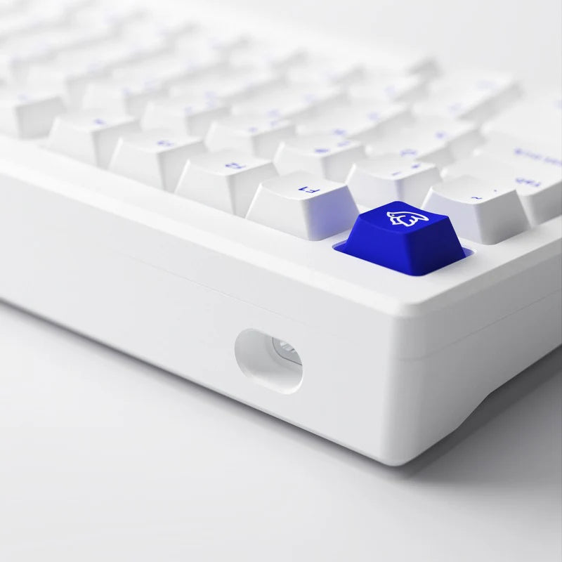 Akko MOD 007B PC Blue White Multi-Modes Hot-Swappable Mechanical Keyboard (Akko V3 Piano Pro Switch)