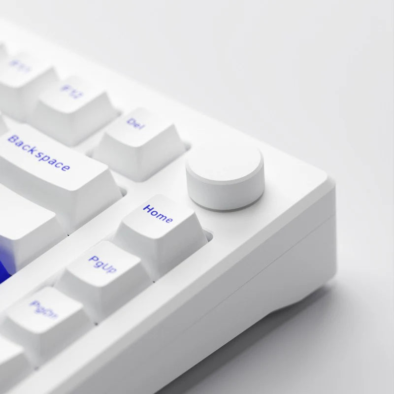 Akko MOD 007B PC Blue White Multi-Modes Hot-Swappable Mechanical Keyboard (Akko V3 Piano Pro Switch)