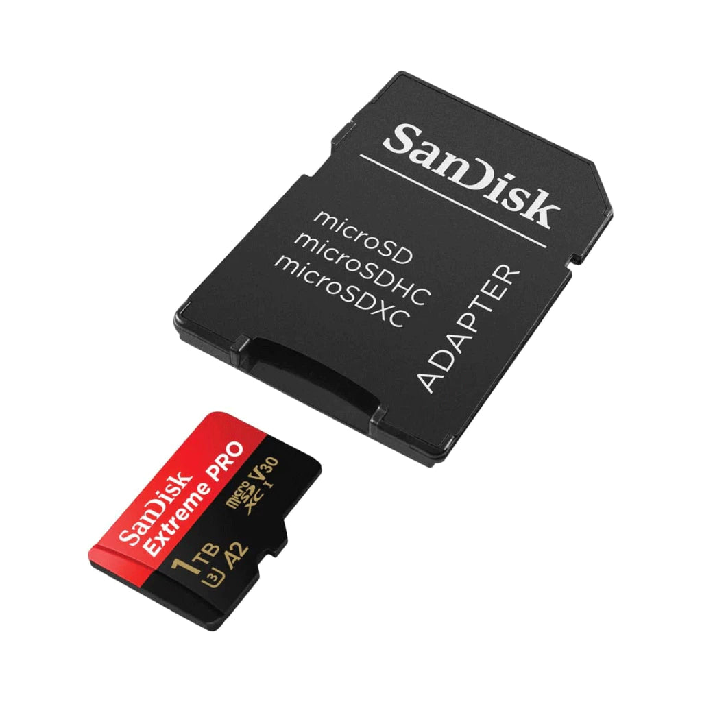 SanDisk Extreme PRO SDSQXCD MicroSDXC A2 UHSI 200MBs w/ Adapter 1TB