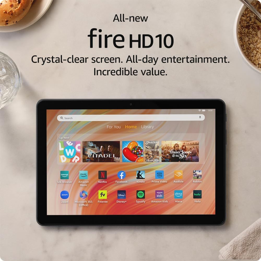 Amazon Fire HD 10 2023 Release 10.1" Tablet 13th Gen 32GB Black