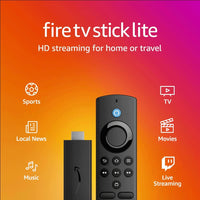 Amazon Fire TV Stick Lite 2nd Gen (no TV controls) Black