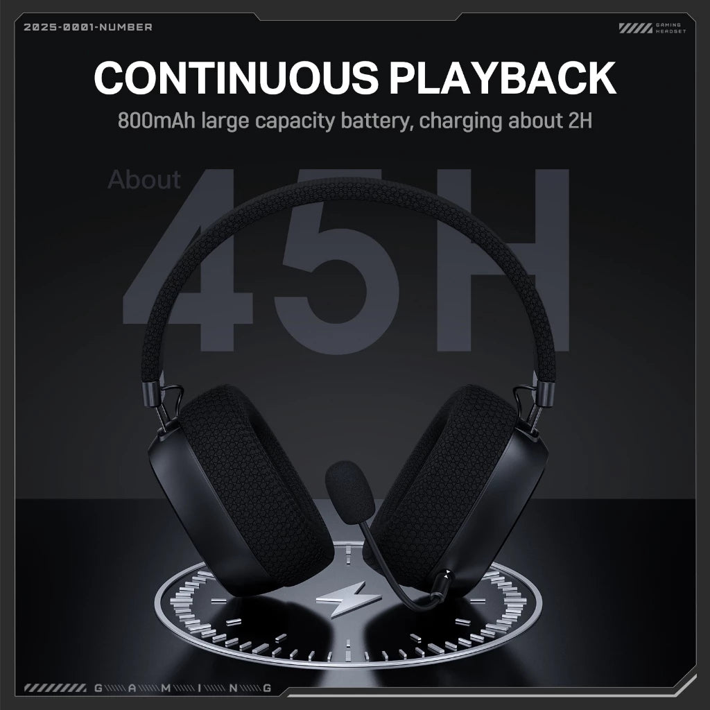 Onikuma GT839 Wireless Gaming Headset Black