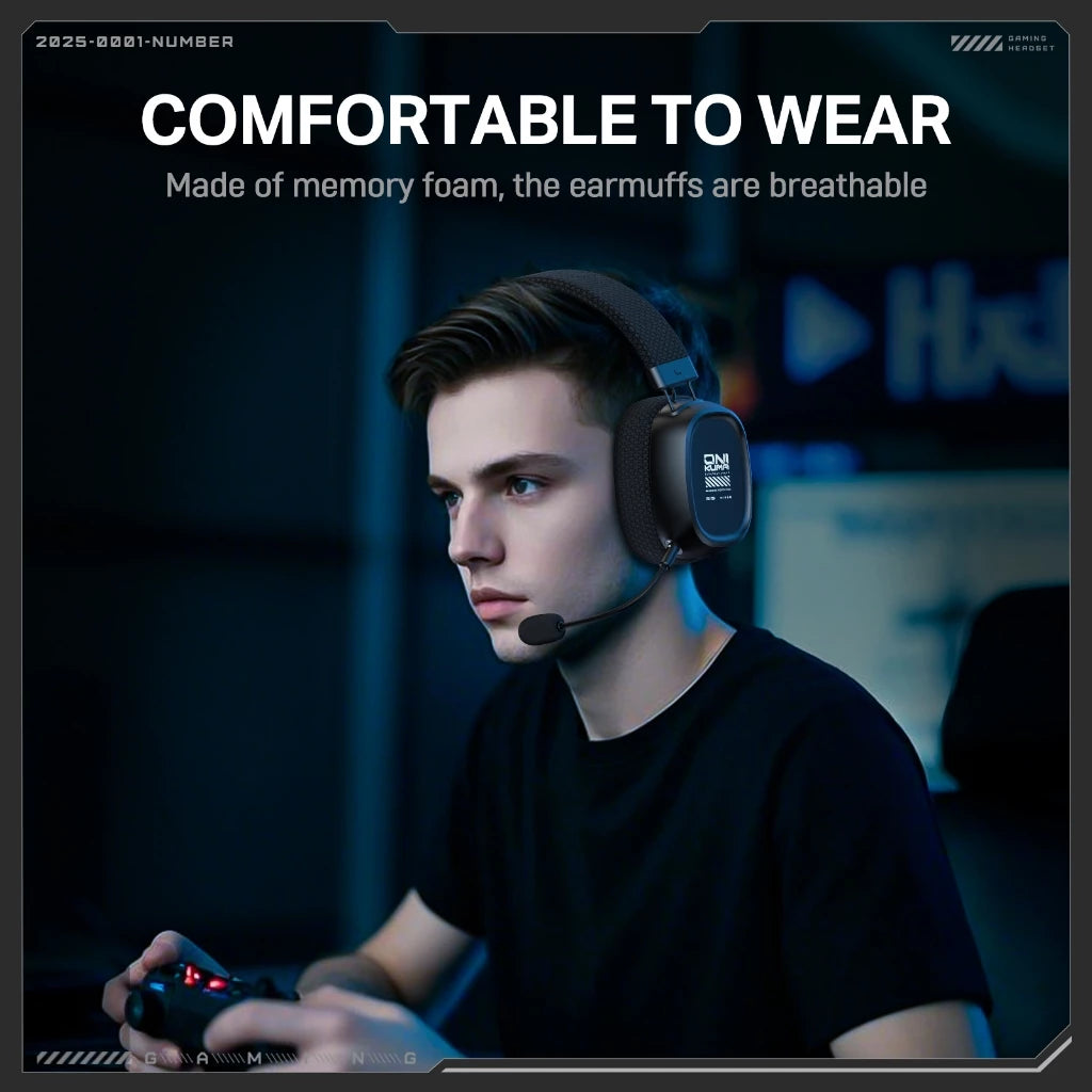 Onikuma GT839 Wireless Gaming Headset Black