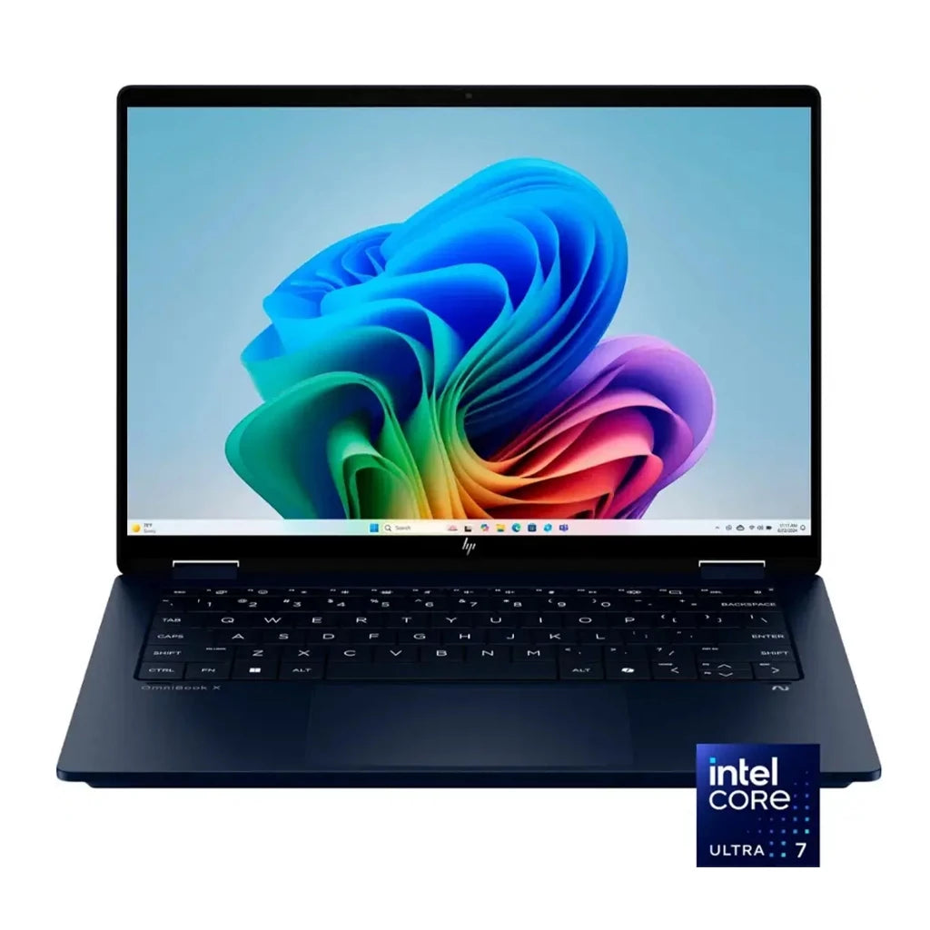 HP OmniBook X Flip 14" 2K Touch-Screen 2-in-1 Copilot+ PC Intel Core Ultra 7-256V 16GB LPDDR5 1TB SSD PCIe 4.0 Intel Arc Graphics Atmospheric Blue