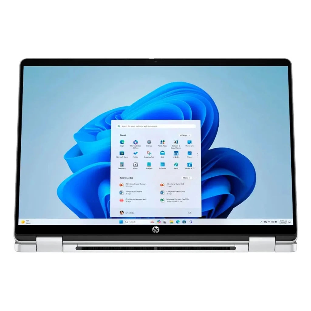 HP OmniBook 5 Flip 2-in-1 14" 2K Touch-Screen Intel Core 7-150U 16GB LPDDR5 512GB SSD PCIe 4.0 Intel Graphics Win 11 Glacier Silver