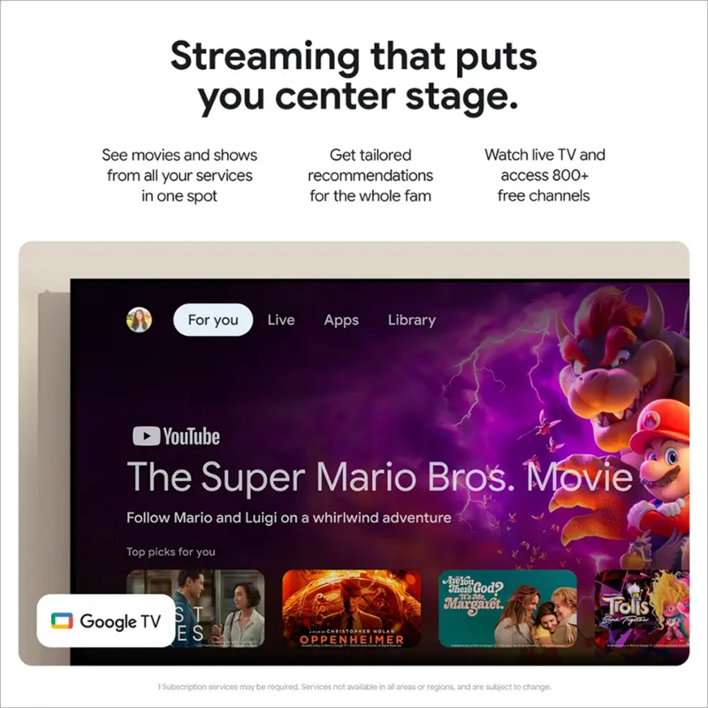 Google TV Streamer 4K | Fast Streaming Entertainment On Your TV Smart Home Control - 32GB Storage