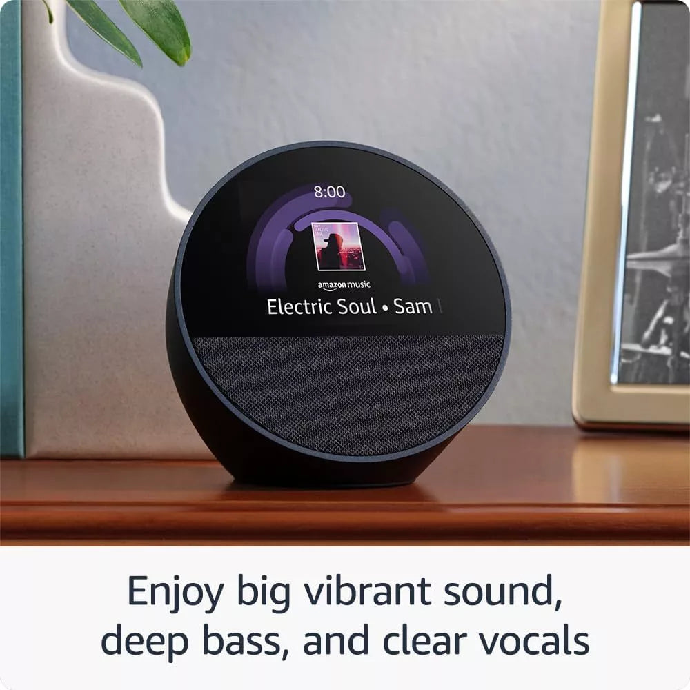 Amazon Echo Spot 2024 playing music