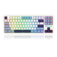 Redragon K728WBB RGB Antonium Pro 87 Keys 80% Gasket Mounted TKL Wireless Mechanical Keyboard (White & Blue)