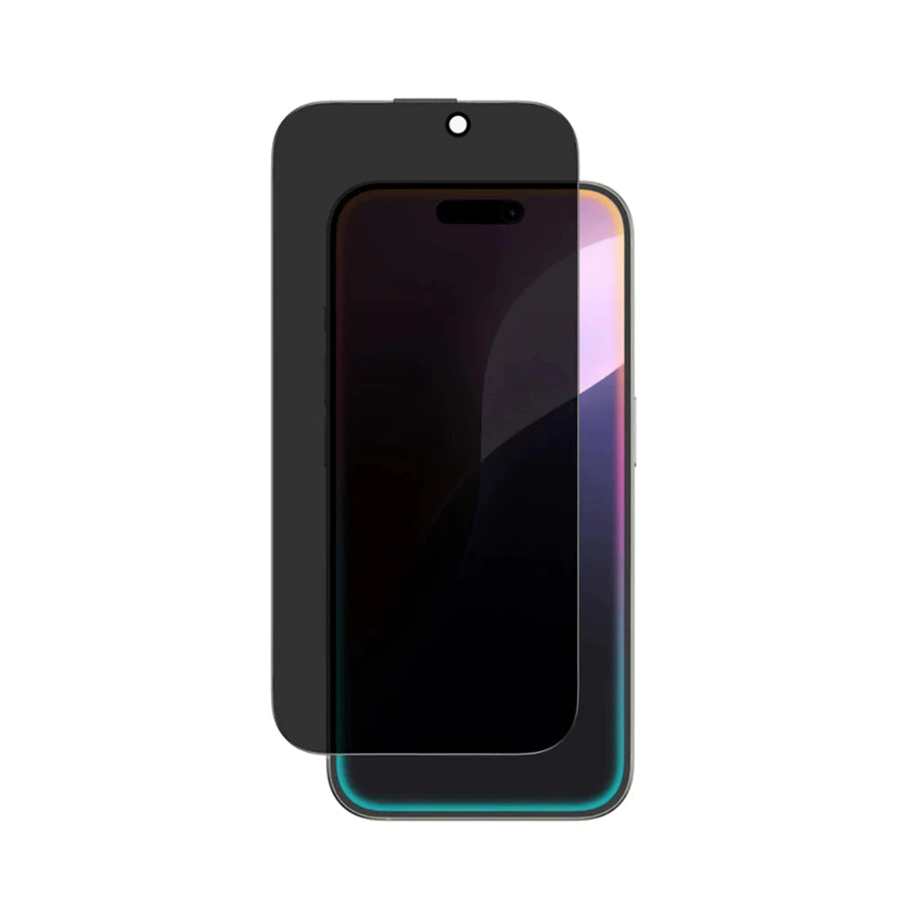 URR FAN Series Premium Privacy Tempered Glass for iPhone 16 | 15 | 14 Pro | 16+ | 15+ | 14 Pro Max | 16 Pro | 16 Pro Max