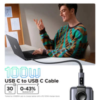 UGREEN USB Type C 2.0 Male To Type C 2.0 Male Robot 5A Data Cable (L509/35501)