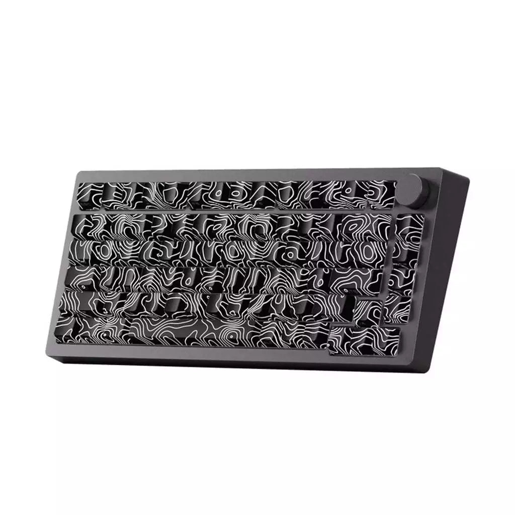 MonsGeek M1 V5 Contour Lines Aluminum Case Multi-Mode Hot-Swappable Mechanical Keyboard (Akko V3 Piano Pro Switch)