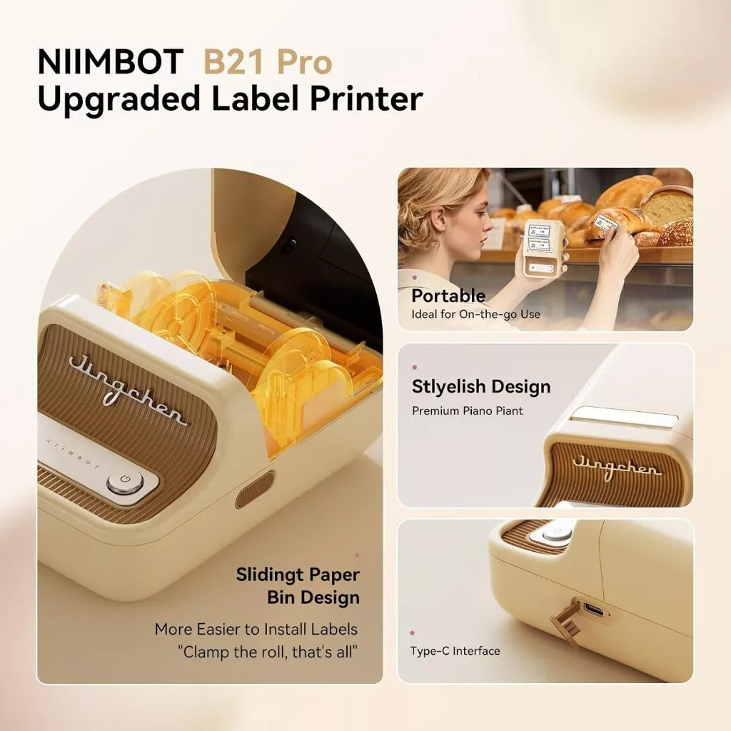 NIIMBOT B21S PRO Thermal Printer White