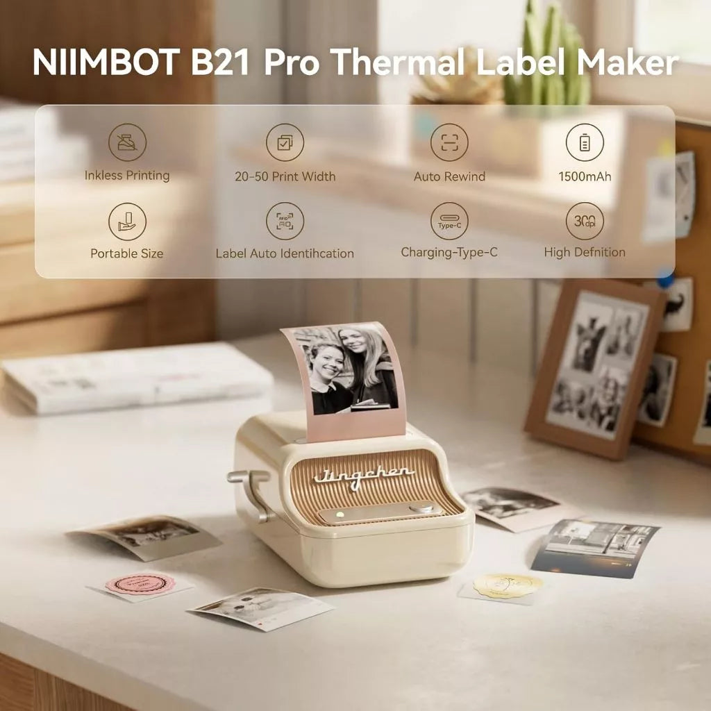 NIIMBOT B21S PRO Thermal Printer White