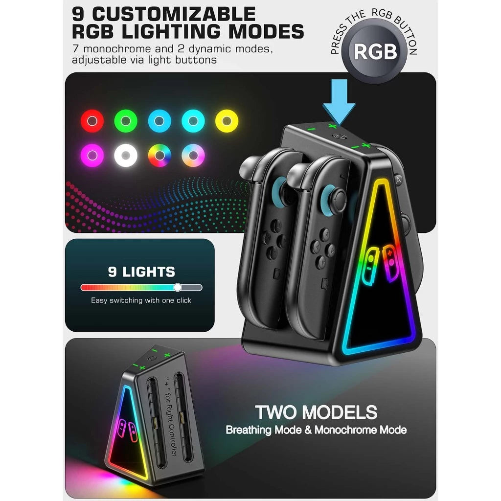 OIVO Joy-Con RGB Charging Station for Nintendo Switch 2 (VG-SW217)
