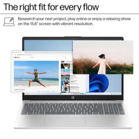 HP 15.6" FHD Touchscreen AMD Ryzen 5 7520U 8GB LPDDR5 RAM / 512GB SSD AMD Radeon Graphics Windows 11 Natural Silver