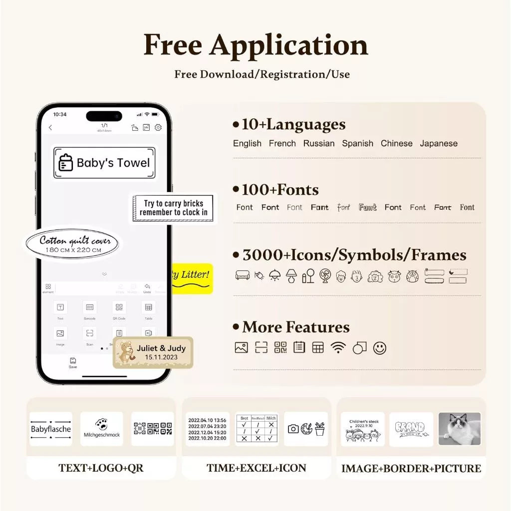 NIIMBOT D11H Thermal Printer White